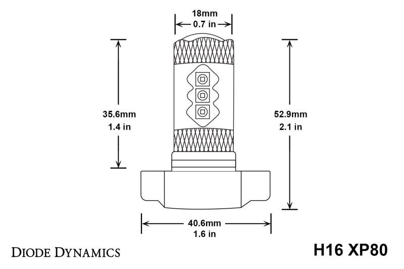 Diode Dynamics 5202/PSX24W XP80 LED - Cool - White (Pair)-thumbmail-3