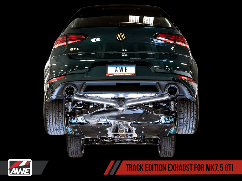 AWE Tuning Volkswagen GTI MK7.5 2.0T Track Edition Exhaust w/Diamond Black Tips 102mm-thumbmail-2
