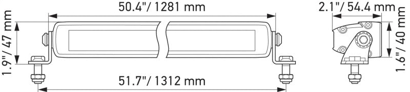 Hella Universal Black Magic 50in Thin Light Bar - Driving Beam-thumbmail-11