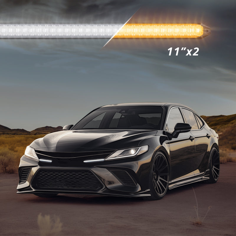 XK Glow 11In Switchback Grill Lights with Start-up Animation & Sequential Turn Signals-thumbmail-2