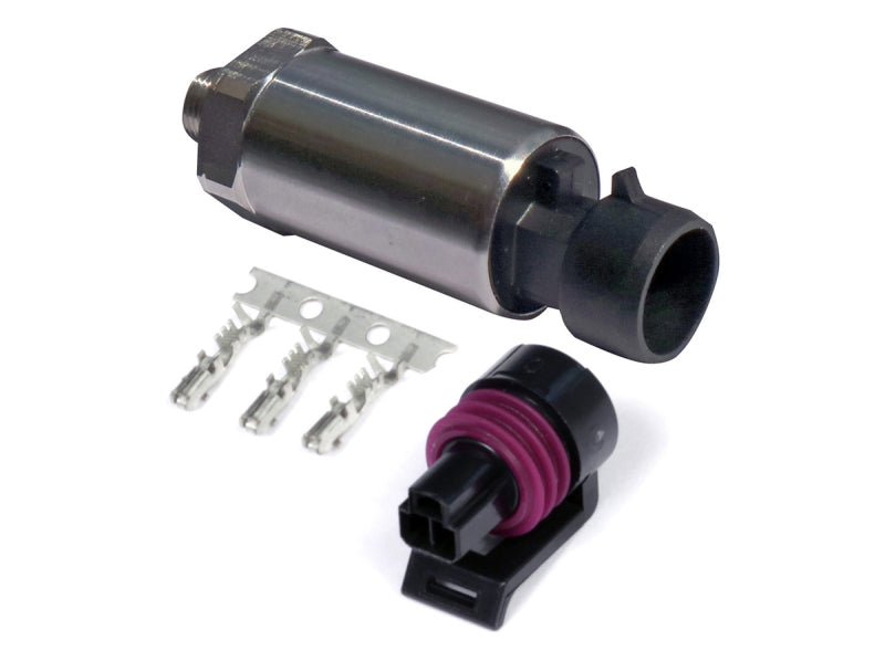 Haltech 150 PSI Motorsport (SS Diaphragm) Fuel/Oil/Wastegate 1/8 NPT Pressure Sensor (Incl Plug/Pin)-thumbmail-1