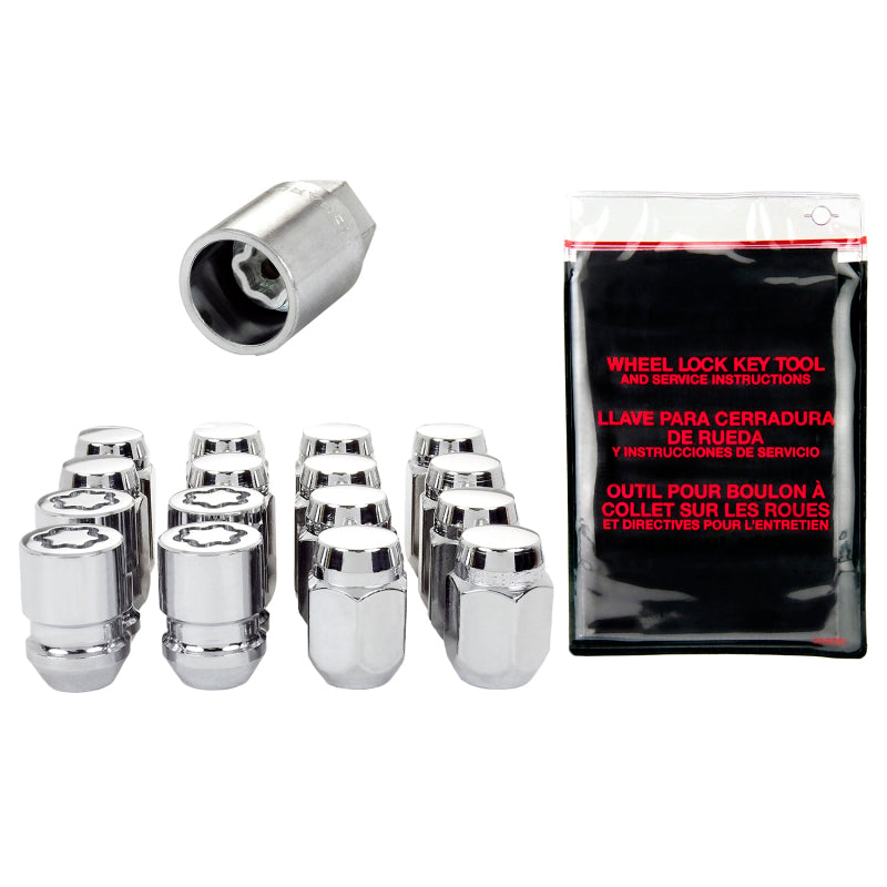 McGard 5 Lug Hex Install Kit w/Locks (Cone Seat Nut) M12X1.25 / 13/16 Hex / 1.28in. Length - Chrome-thumbmail-6