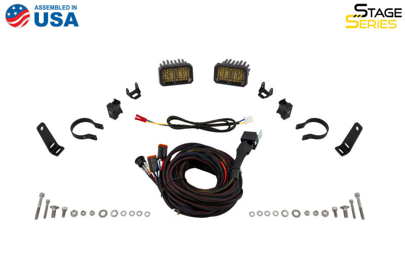 Diode Dynamics Stage Series 1 1/2 In Roll Bar Chase Light Kit SSC2 Pro - Yellow (Pair)-thumbmail-5
