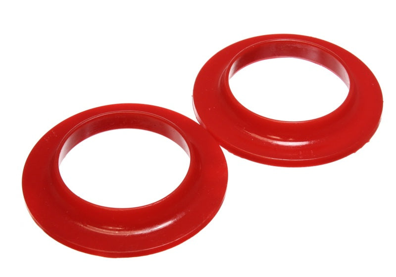Energy Suspension Universal 3-3/4in ID 5-13/16in OD 7/8in H Red Coil Spring Isolators (2 per set)-thumbmail-1
