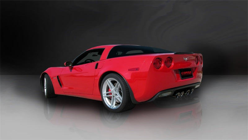 Corsa 06-13 Chevrolet Corvette C6 Z06 7.0L V8 Black Sport Axle-Back Exhaust-thumbmail-5