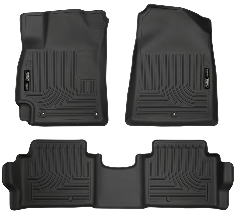 Husky Liners 2017 Hyundai Elantra Weatherbeater Black Front and Second Row Floor Liners-thumbmail-2