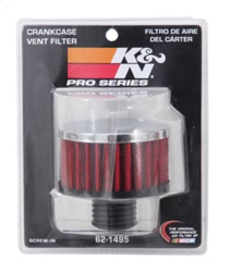 K&N .5in Flange ID x 3in OD x 3.25in H Rubber Base Crankcase Vent Filter-thumbmail-8