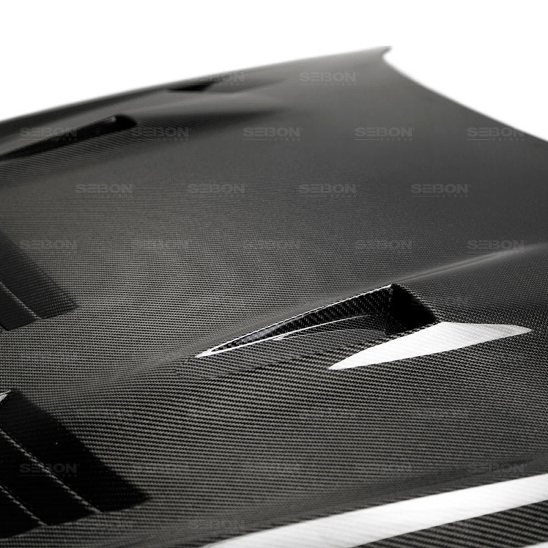 Seibon 2017-2018 Nissan GTR R35 GTII-Style Carbon Fiber Hood-thumbmail-2