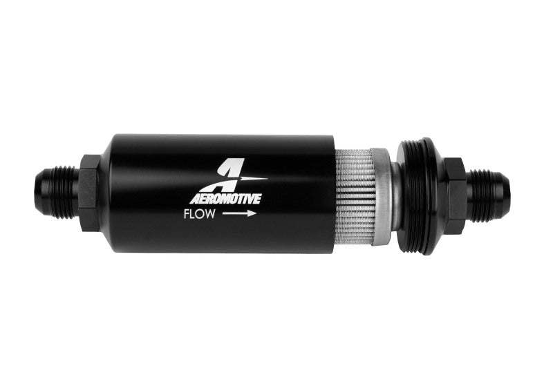 Aeromotive In-Line Filter - (AN-10) 100 Micron Stainless Steel Element Black Anodize Finish-thumbmail-2