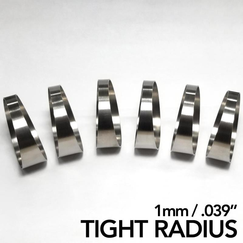 Ticon Industries 1.50in 7.5 Degree 1D/1.5in CLR Tight Radius 1mm Wall Titanium Pie Cuts - 6pk-thumbmail-2
