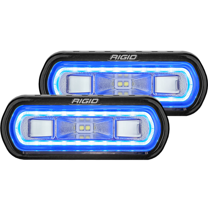 Rigid Industries SR-L Series Surface Mount LED Spreader Pair w/ Blue Halo - Universal-thumbmail-2