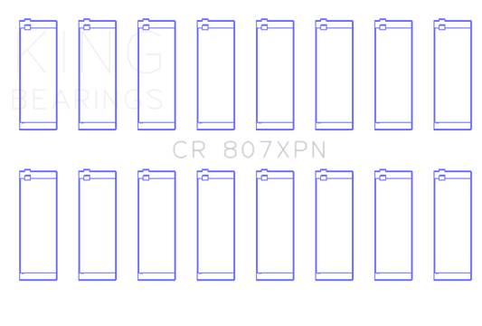 King Chevy LS1 / LS6 / LS3 (Size 011) Performance Rod Bearing Set