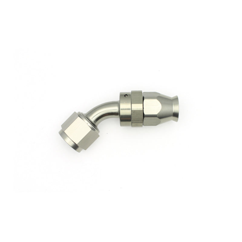 DeatschWerks 8AN Female Swivel 45-Degree Hose End PTFE (Incl. 1 Olive Insert)-thumbmail-1