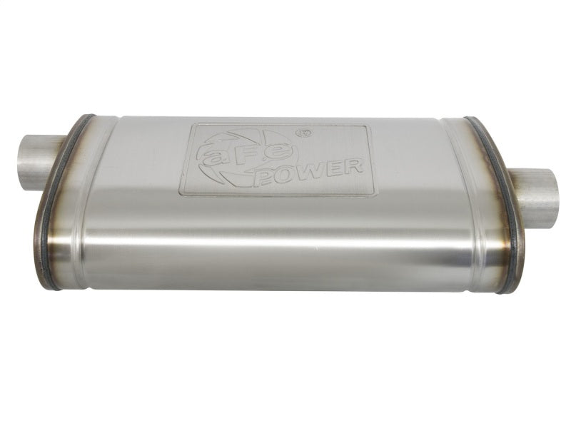 aFe MACHForce XP SS Muffler 3in Center Inlet / 3in Offset Outlet 22in L x 11n W x 6in H Body-thumbmail-2
