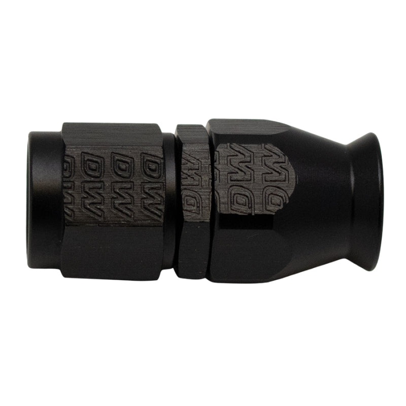 DeatschWerks 6AN Female Swivel Straight Hose End PTFE (Incl 1 Olive Insert) - Anodized Matte Black-thumbmail-1