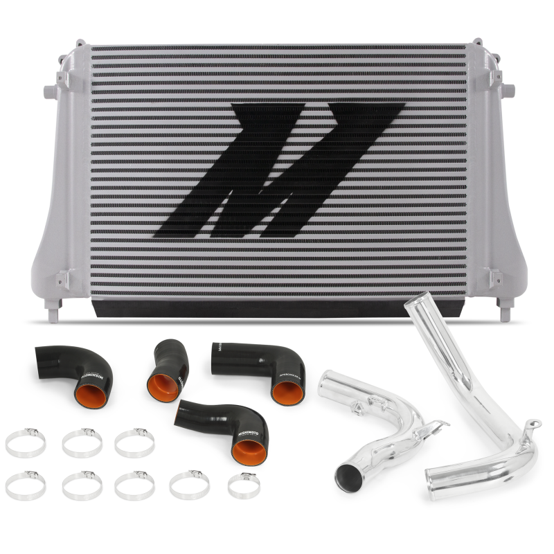 Mishimoto 2015+ VW MK7 Golf TSI / GTI / R Performance Intercooler Kit w/ Pipes (Polished)-thumbmail-2
