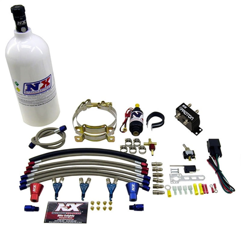 Nitrous Express Three Cyl Proton Nitrous Kit w/1.0lb Bottle-thumbmail-2