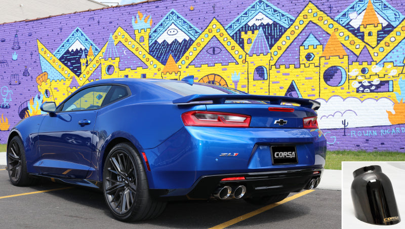 Corsa 2016 Chevrolet Camaro SS 6.2L V8 2.75in Black Sport Axle-Back Exhaust-thumbmail-4