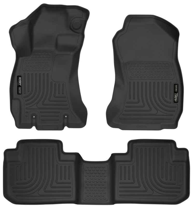 Husky Liners 14 Subaru Forester Weatherbeater Black Front & 2nd Seat Floor Liners-thumbmail-2