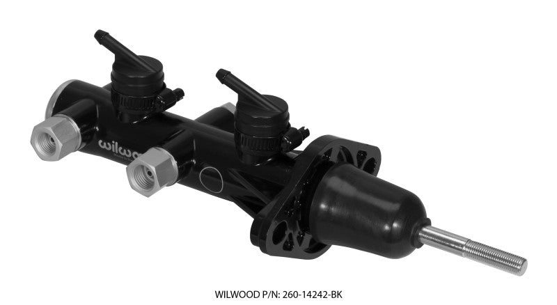 Wilwood Tandem Remote Master Cylinder - 15/16in Bore Black-thumbmail-2