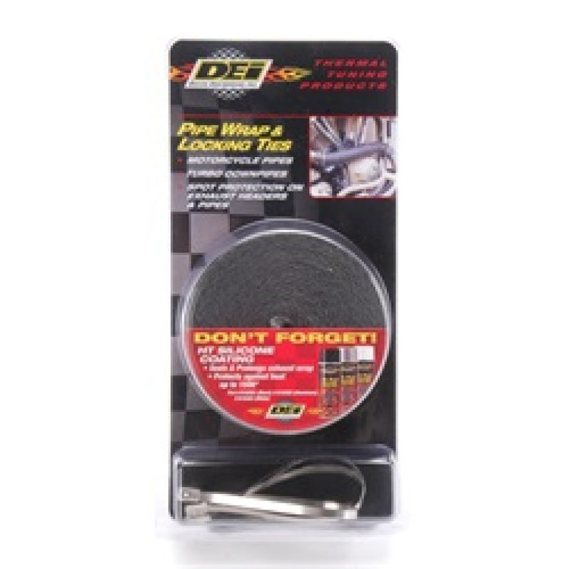 DEI Exhaust Wrap Kit - Pipe Wrap and Locking Tie - Black-thumbmail-4