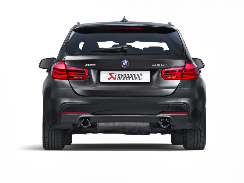 Akrapovic 16-17 BMW 340i (F30 F31) Evolution Line Cat Back (SS) w/ Carbon Tips (Req. Link Pipe)-thumbmail-7