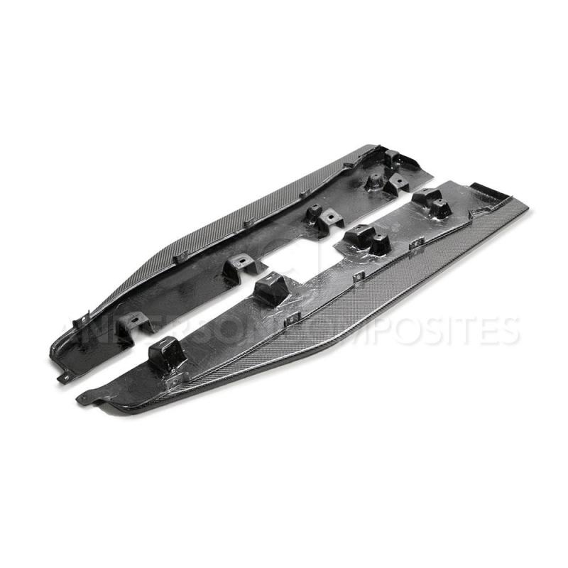 Anderson Composites 2020 Ford Mustang/Shelby GT500 Carbon Fiber Side Splitters-thumbmail-1