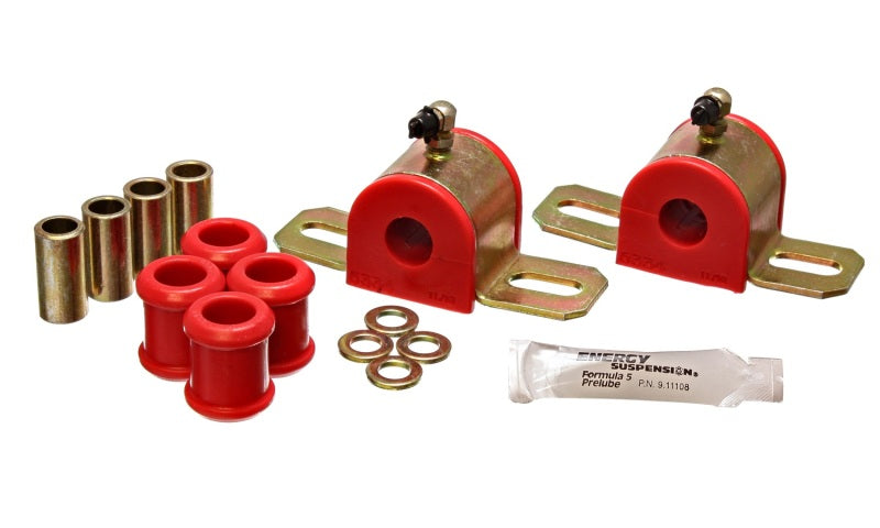 Energy Suspension 08-10 Chrysler 300C RWD / 07-10 Charger RWD Red 17.5mm Rear Sway Bar Bushing Set-thumbmail-2