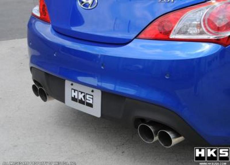 HKS 10+ Genesis Coupe V6 & 2.0L Turbo Legamax Premium Rear Section Exhaust (OVERSIZED SHIPPING)-thumbmail-1