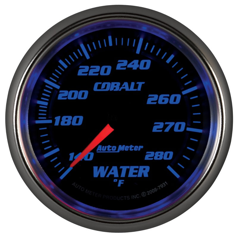 Autometer Cobalt 66.7mm 140-280 degree F. Water Temprature  Gauge-thumbmail-3