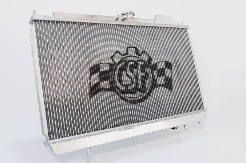 CSF 96-07 Mitsubishi Evo 4/5/6/7/8/9 Full-Slim Radiator w/12in Fan & Shroud/-16AN & Slip On Fitting-thumbmail-3