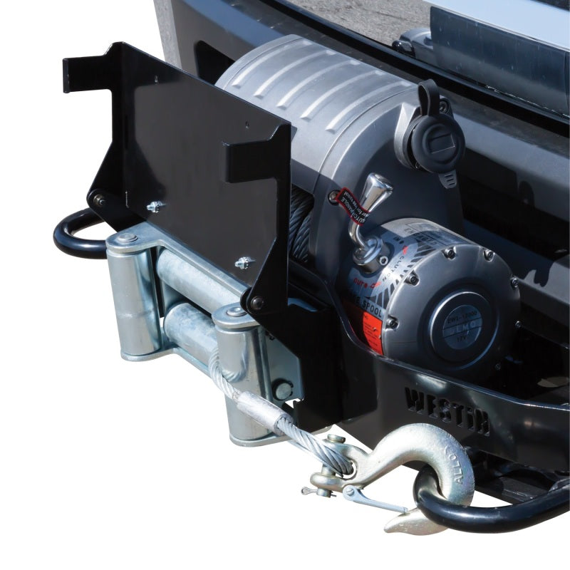 Westin MAX Winch Tray License Plate Bracket - Black-thumbmail-5