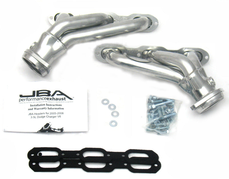 JBA 05-10 Chrysler 3.5L V6 1-5/8in Primary Silver Ctd Cat4Ward Header-thumbmail-1