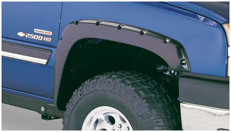 Bushwacker 21-22 Chevrolet Colorado 61.7in Bed Fleetside FF Pocket Style Flares 4pc - Smooth Black-thumbmail-1
