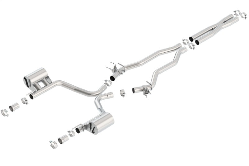 Borla 15-16 Dodge Charger SRT 392 6.4L No Tip Single Split Rear Exit ATAK w/ Valves Exhaust-thumbmail-1