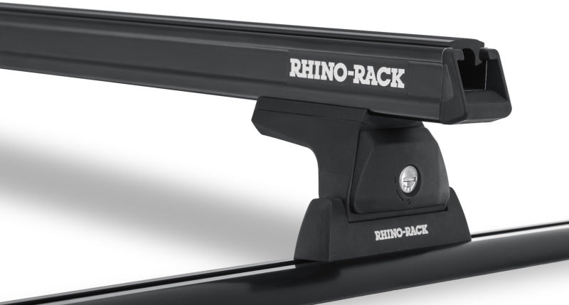 Rhino-Rack Heavy Duty 65in 2 Bar Roof Rack w/Tracks - Black