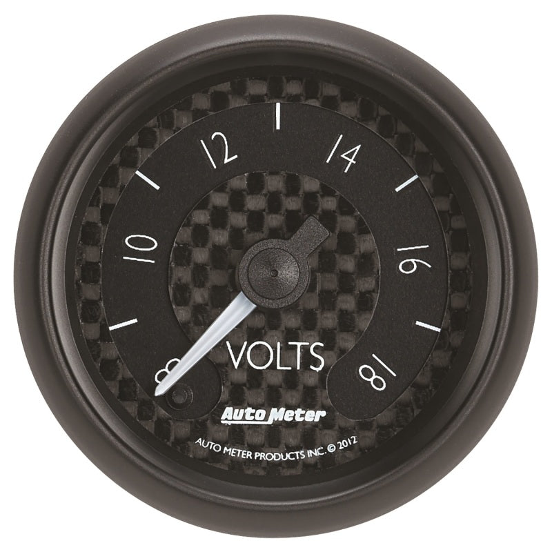 Autometer GT Series 52mm Full Sweep Electronic 8-18 Volts Voltmeter-thumbmail-1