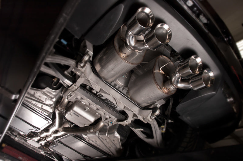 Stainless Works 2009-13 C6 Corvette Axleback 2-1/2in Dual Chambered Turbo Mufflers Quad 4in Tips-thumbmail-5
