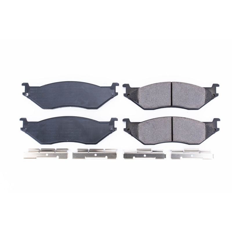 Power Stop 2002 Ford E-550 Econoline SD Front or Rear Z17 Evolution Ceramic Brake Pads w/Hardware-thumbmail-1