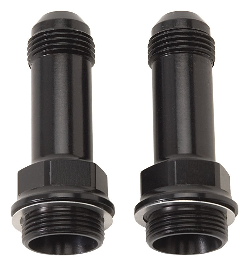 Russell Performance 7/8in -20 x -6 AN Male Flare Extended (2 pcs.) (Black)-thumbmail-3