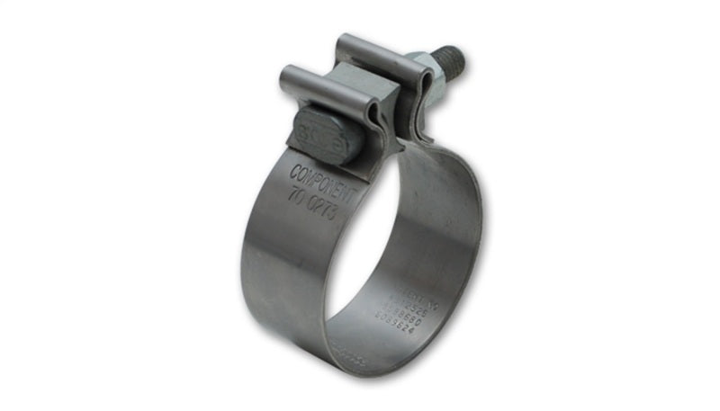 Vibrant SS Accuseal Exhaust Seal Clamp for 2.5in OD Tubing (1in wide band)-thumbmail-1