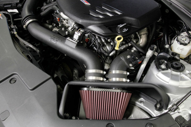 K&N 16-17 Cadillac ATS-V 3.6L V6 Twin Turbo Performance Intake Kit-thumbmail-2