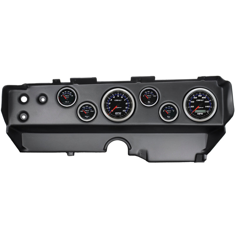 Autometer Cobalt 70-74 E-Body/Cuda/Challenger Dash Kit 6pc Tach / MPH / Fuel / Oil / WTMP / Volt-thumbmail-1