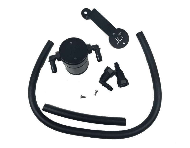 J&L 05-10 Ford Mustang GT/Bullitt/Saleen Passenger Side Oil Separator 3.0 - Black Anodized-thumbmail-2