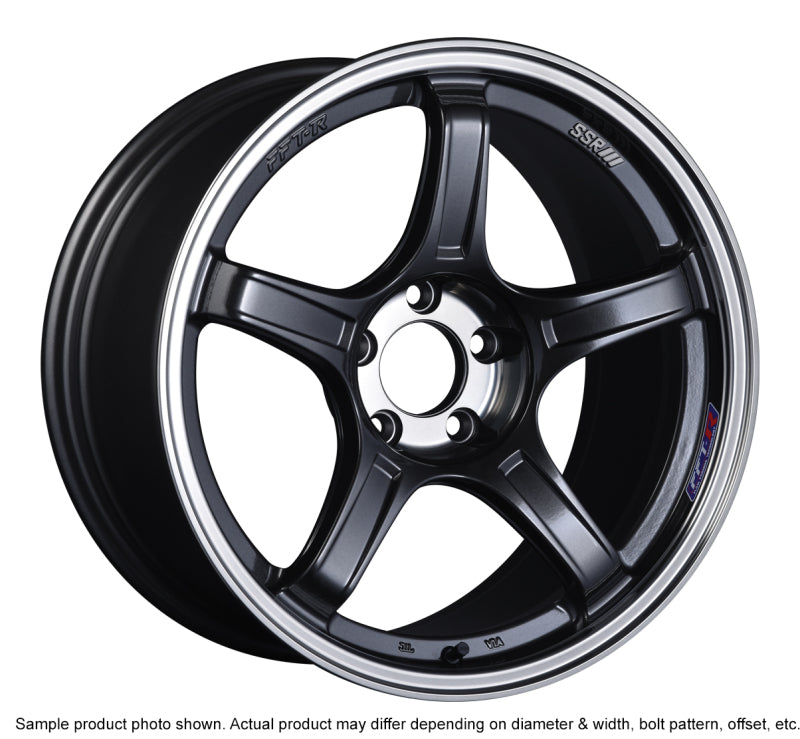 SSR GTX03 18x9.5 5x100 38mm Offset Black Graphite Wheel-thumbmail-1