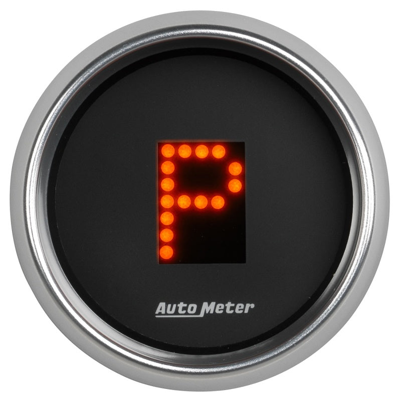 Autometer Automatic Transmission PRNDL Black Dial Flat Lens Bright Super Bezel Gauge-thumbmail-2