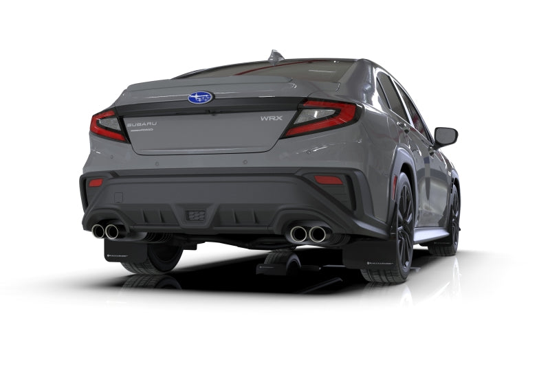 Rally Armor 2022 Subaru WRX Black UR Mud Flap w/ Dark Grey Logo-thumbmail-2