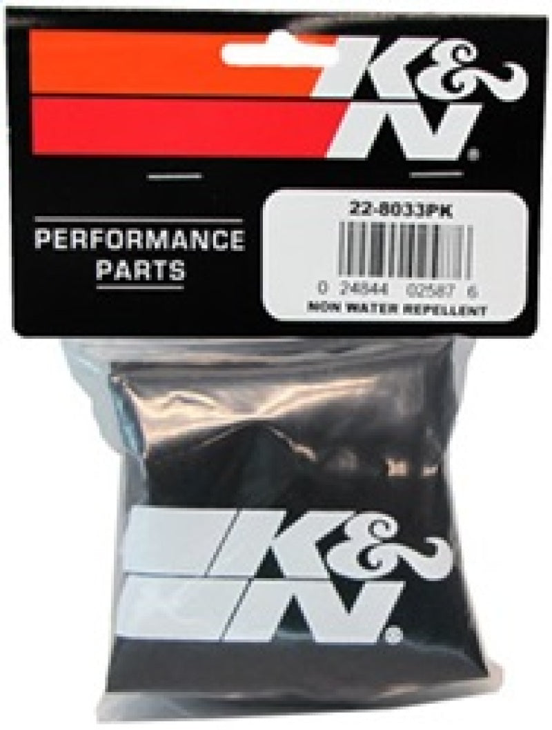 K&N Precharger Tapered Air Filter Wrap Black 6in Height / 6in Diameter-thumbmail-3