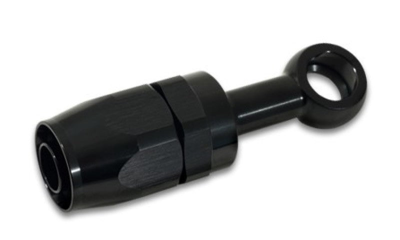 Vibrant -8AN Banjo Hose End Fitting for use with M14 or 9/16in Banjo Bolt - Aluminum Black-thumbmail-2
