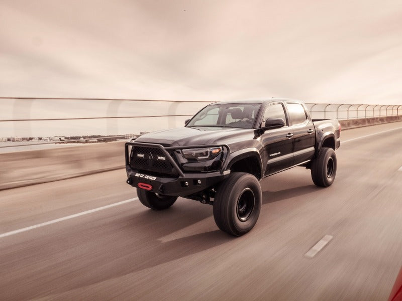 Road Armor 16-20 Toyota Tacoma Stealth Front Winch Bumper w/Lonestar Guard - Tex Blk-thumbmail-6